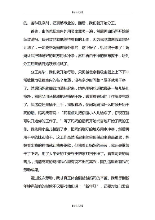 春节写作文370字