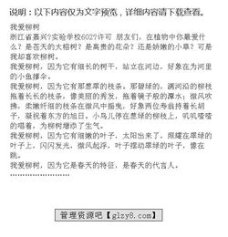 柳树优秀作文