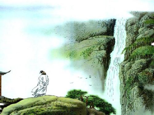 《望庐山瀑布》的诗句及解释，古诗,望庐山瀑布