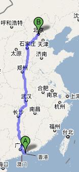 北京离深圳有多远?