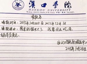 一个好的请假理由