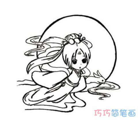 嫦娥怎么画，嫦娥怎么画古风仙气飘飘
