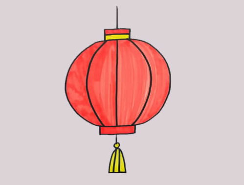 灯笼怎么画最简单的