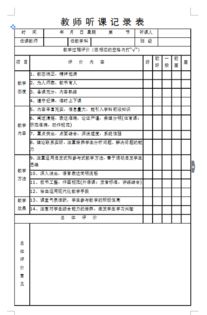 数学老师听课评课记录