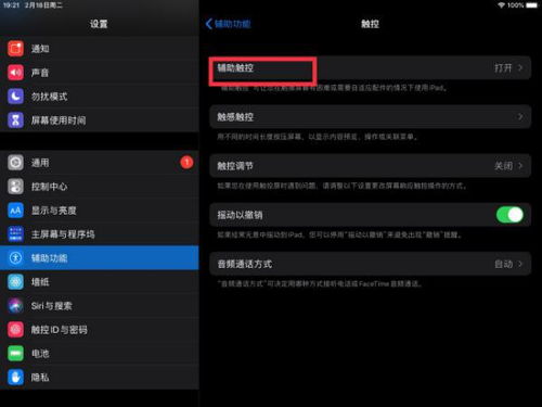 ipad悬浮球怎么设置