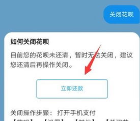 支付宝中的花呗怎么关闭取消