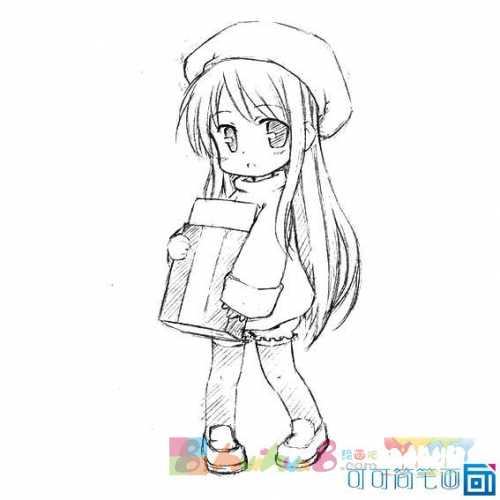 卡通动漫人物简笔画，可爱卡通动漫人物简笔画