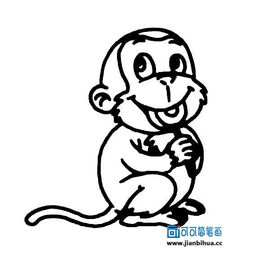 猴子简笔画