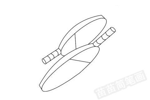 打乒乓球的简笔画怎么写