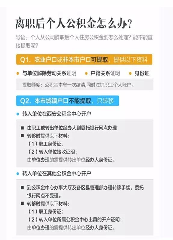 离职后如何取出公积金