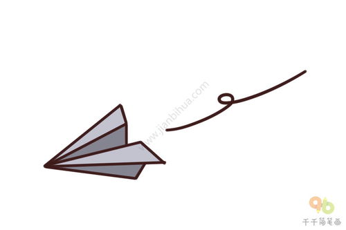 纸飞机怎么画