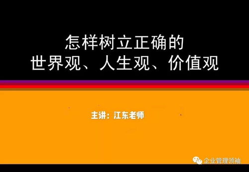 什么是人生观,价值观,世界观