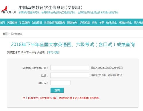 英语4级成绩查询时间