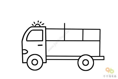 消防车的简笔画步骤是什么?