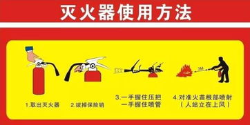 灭火器的使用方法四步