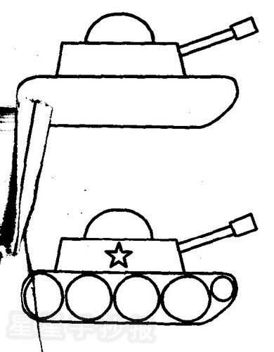 坦克怎么画帅气又霸气