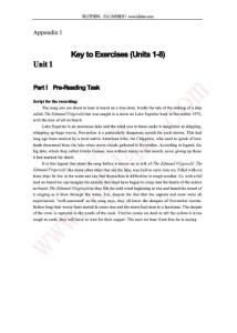 全新版大学英语综合教程3第二版Unit3课后答案