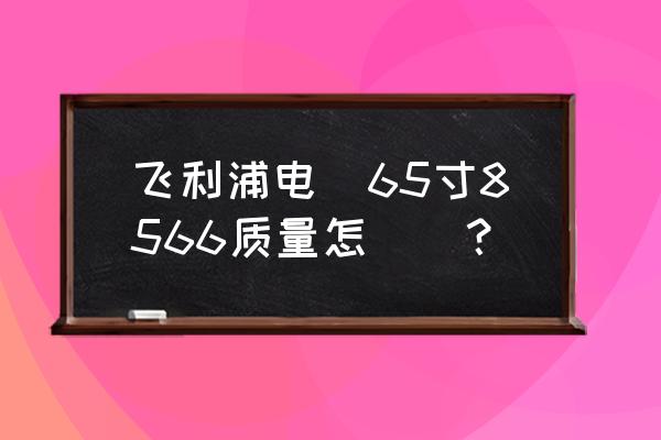 飞利浦电视哪种类型的好 飞利浦电視65寸8566质量怎麼樣? 飞利浦电视哪种类型的好 飞利浦电視65寸8566质量怎麼樣?