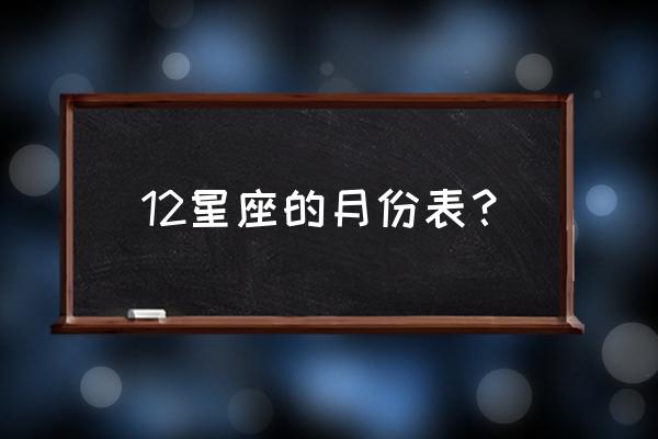 天蝎座在几月几号到几月几号 12星座的月份表? 天蝎座在几月几号到几月几号 12星座的月份表?