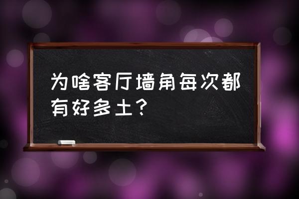 小型客厅墙角怎么设计 为啥客厅墙角每次都有好多土? 小型客厅墙角怎么设计 为啥客厅墙角每次都有好多土?