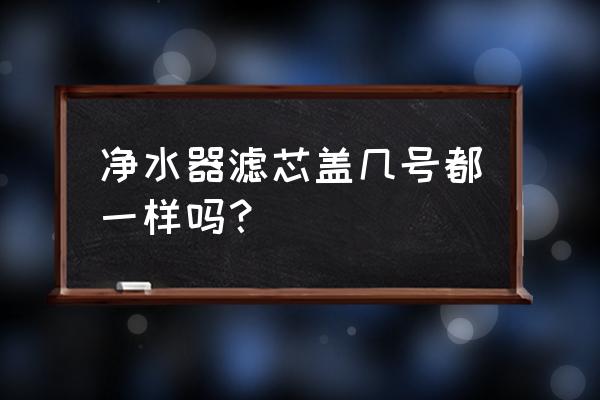 立升净水器滤芯和什么的通用 净水器滤芯盖几号都一样吗? 立升净水器滤芯和什么的通用 净水器滤芯盖几号都一样吗?