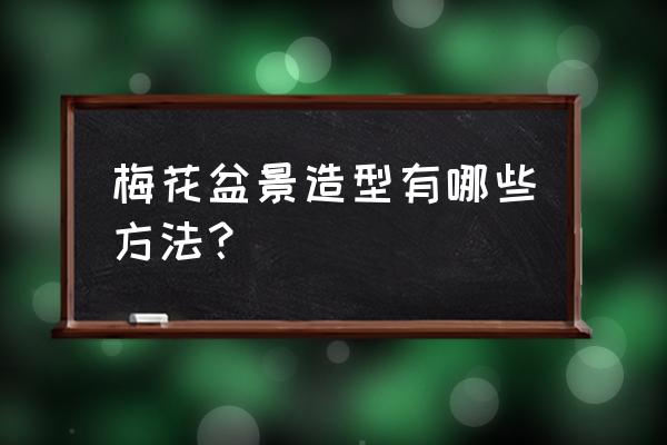 梅花怎么剪手工教程 梅花盆景造型有哪些方法？