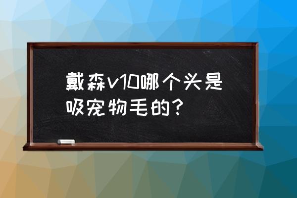 戴森吸尘器各个头说明 戴森v10哪个头是吸宠物毛的? 戴森吸尘器各个头说明 戴森v10哪个头是吸宠物毛的?