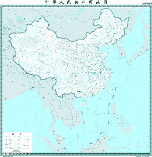 中国地理地形分布图和各地的海拔高度?