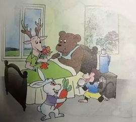 猴子救小熊过独木桥，小熊小猴子过独木桥