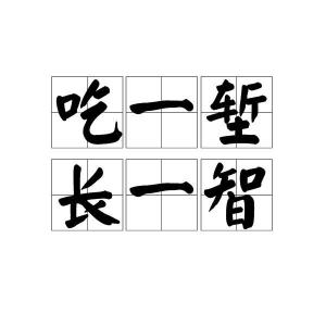 吃一堑,长一智的读音