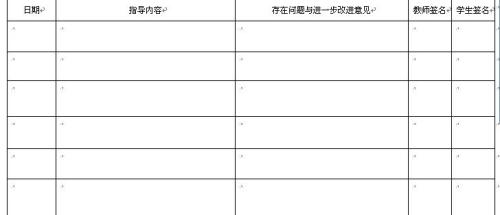 毕业论文指导手册指导老师指导记录