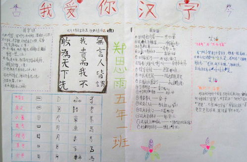 汉字演变过程手抄报图片