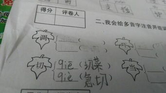 “切”字多音字组词有哪些?
