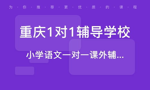 重庆一对一辅导，重庆一对一辅导机构哪个好
