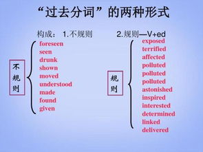 英语中,什么时候用过去式什么时候用过去分词?还有他们俩的区别是什么