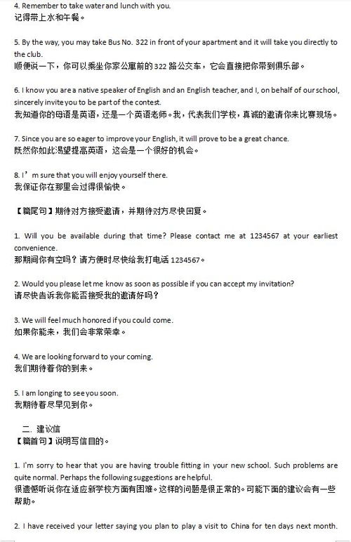 英语作文建议信的格式范文?