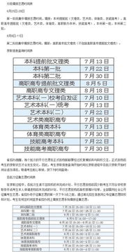 2017年高考录取公布时间