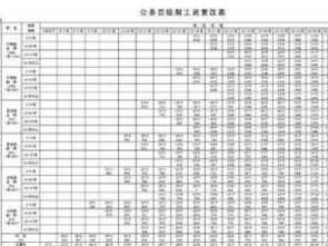 2022年事业单位工资标准表(最新)
