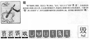 毁,组词有哪些