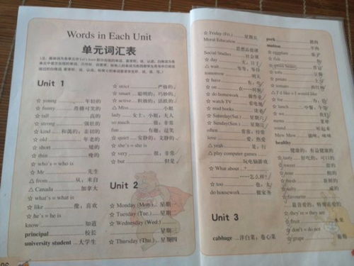 五年级上册英语书单词