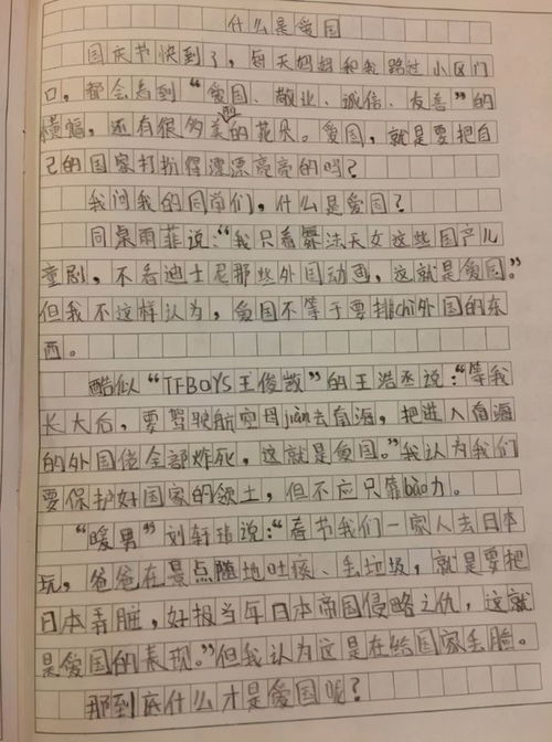 爱国情怀作文，爱国情怀作文600字