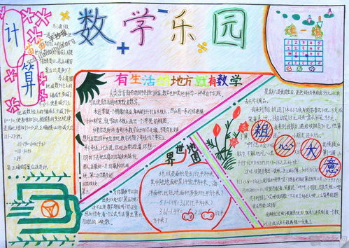四年级下册数学第一单元数学小报怎么画