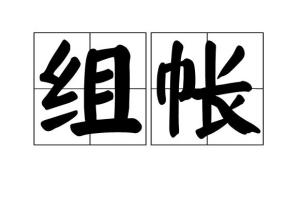 帐怎么组词?