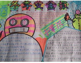 冬季安全手抄报图片，冬季安全手抄报图片大全