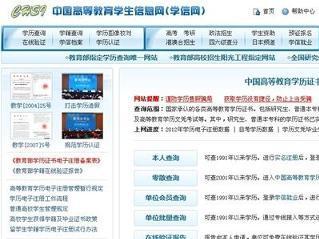 中国高等教育学生信息网(学信网)