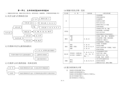 高中生物知识点总结