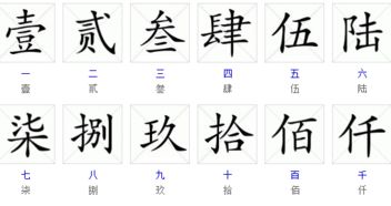 6的大写，6的大写金额