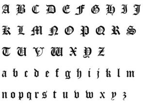 26个哥特字母可复制，欧式花体字26个字母