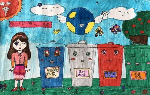 画垃圾分类的画，画垃圾分类的画简单又漂亮