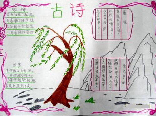 古诗手抄报简单漂亮精选5张